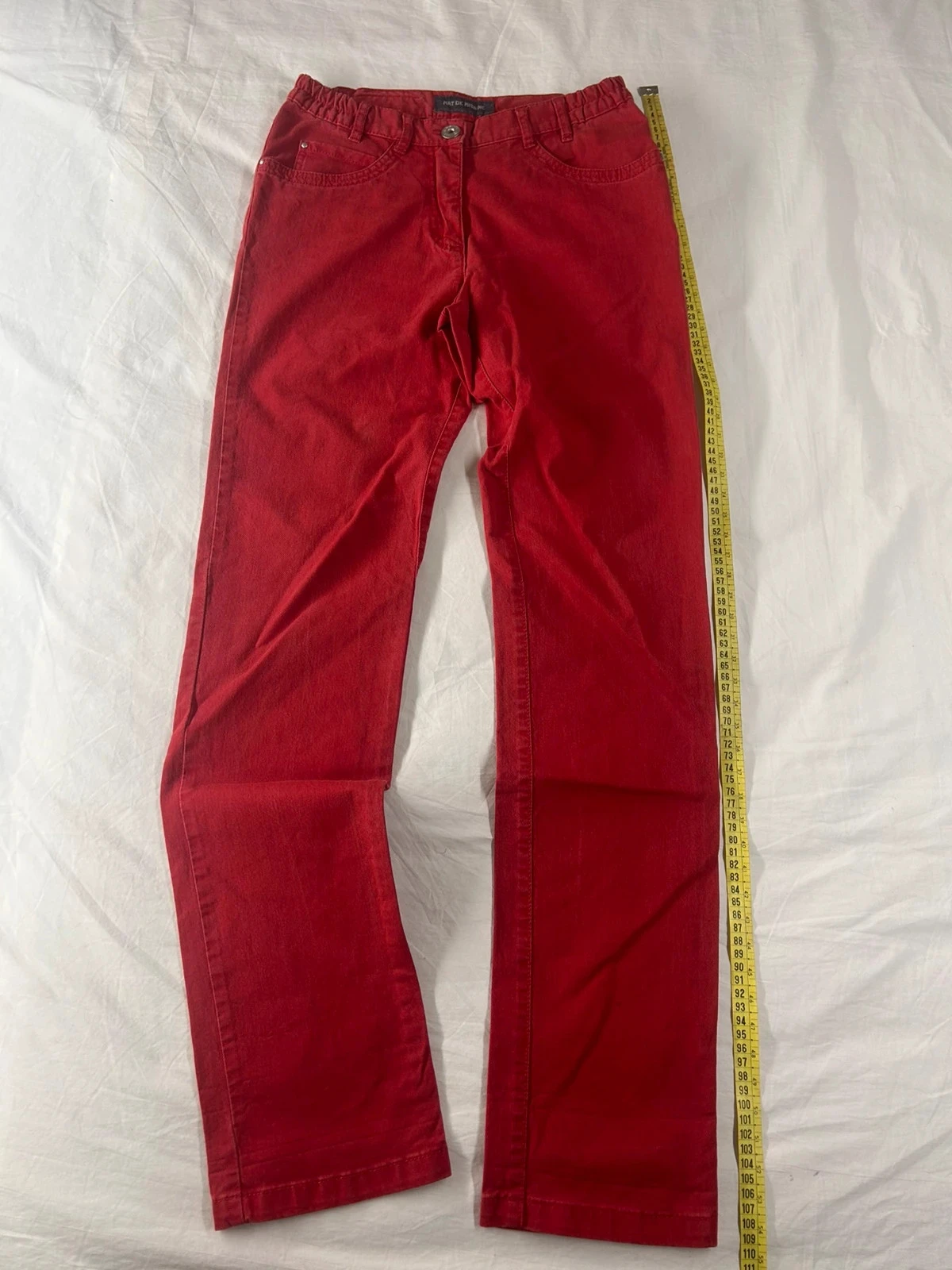 Jean skinny rouge mat de misaine taille 38